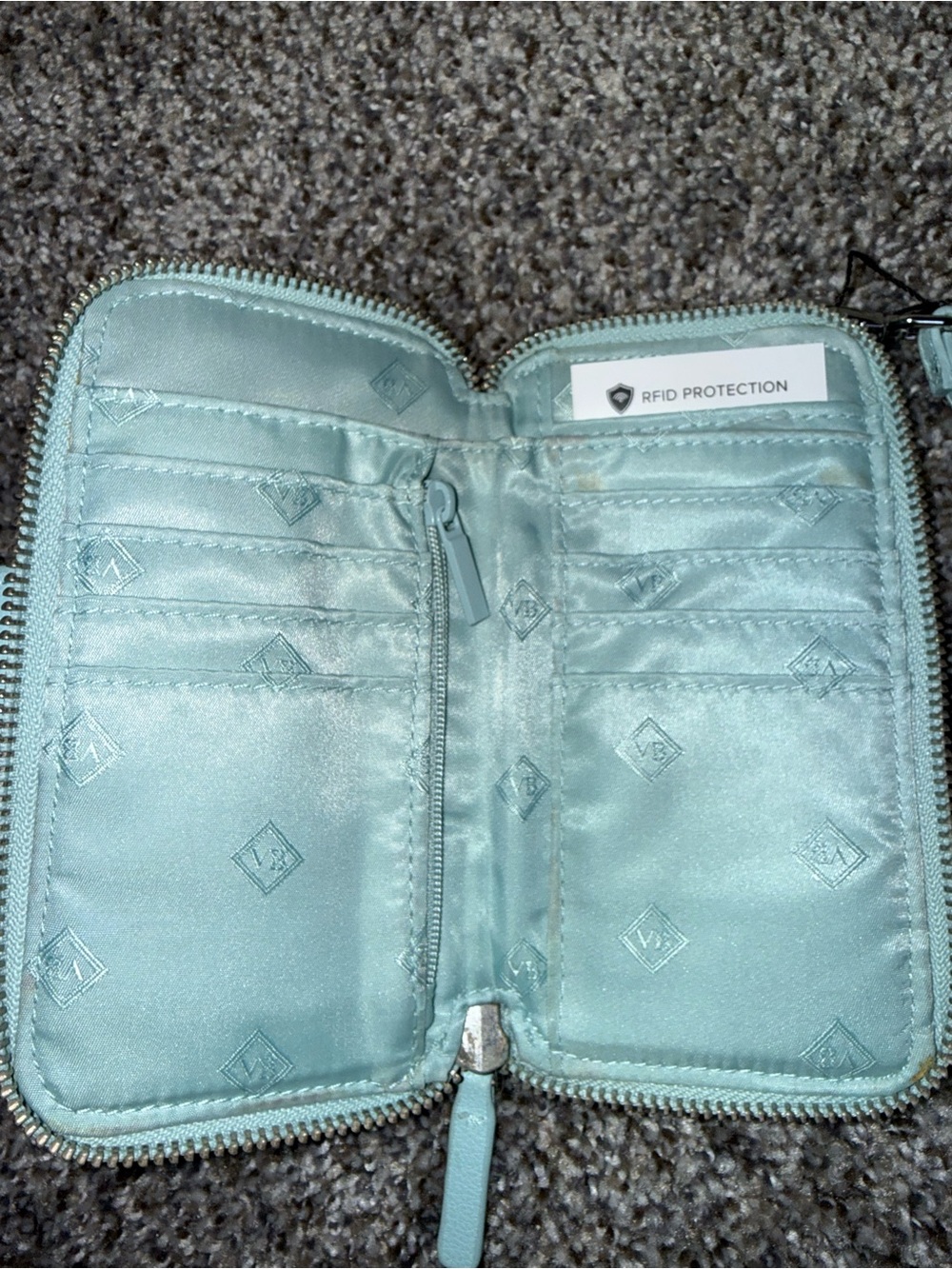 Vera Bradley blue floral wallet wristlet NWT - Picture 6 of 8
